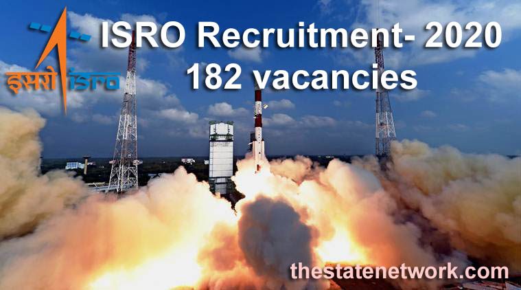 ಇಸ್ರೋದಲ್ಲಿ 182 ಹುದ್ದೆಗಳು ಖಾಲಿ; SSLC, ಡಿಪ್ಲೊಮಾ, ಡಿಗ್ರಿ ಅಭ್ಯರ್ಥಿಗಳಿಂದ ಅರ್ಜಿ ಆಹ್ವಾನ