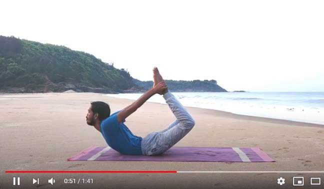 ಸೊಂಟದ ನೋವು ನಿವಾರಿಸುತ್ತದೆ ಧನುರಾಸನ